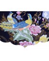 釉藍色 玉蘭花 大花瓶